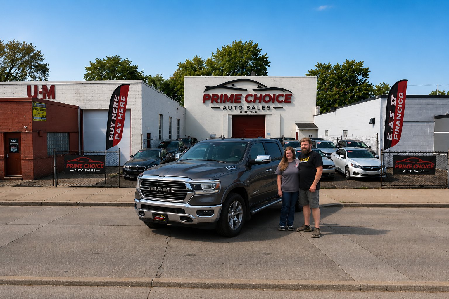 Tyler & Jessica with RAM 1500